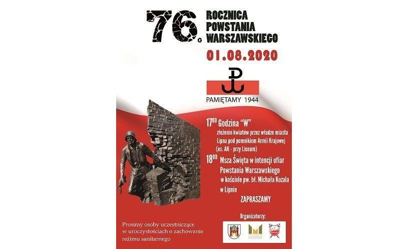Uroczystości upamiętniające 76. rocznicę Powstania Warszawskiego
