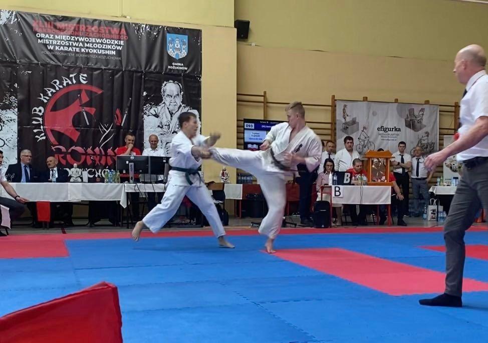 Zdj. nr. 1. Mistrzostwa Makroregionu Zachodniego i Międzywojewódzkie Mistrzostwa Młodzików w Karate Kyokushin - 25 marca 2023 r., Kożuchów