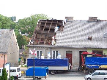 Usuwanie azbestu  rozpoczęte 