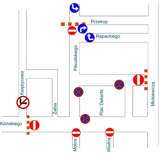 Centrum zamknięte dla samochodów
