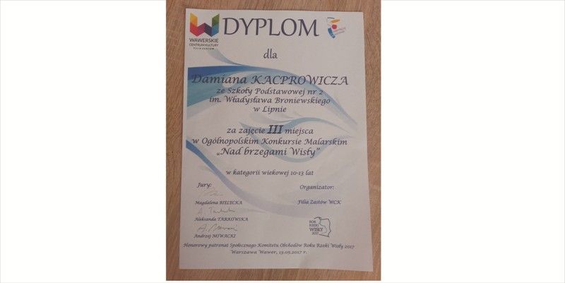 Ogólnopolski sukces ucznia z SP nr 2