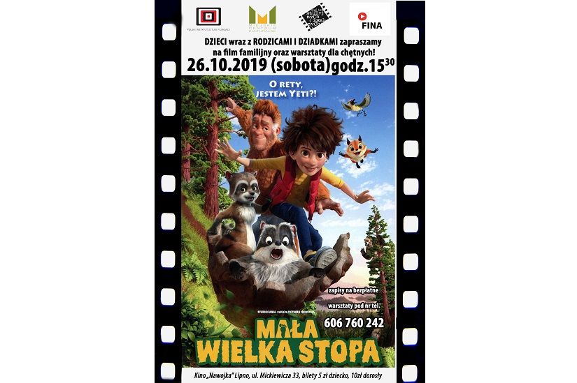 Kino Nawojka zaprasza na film familijny i warsztaty