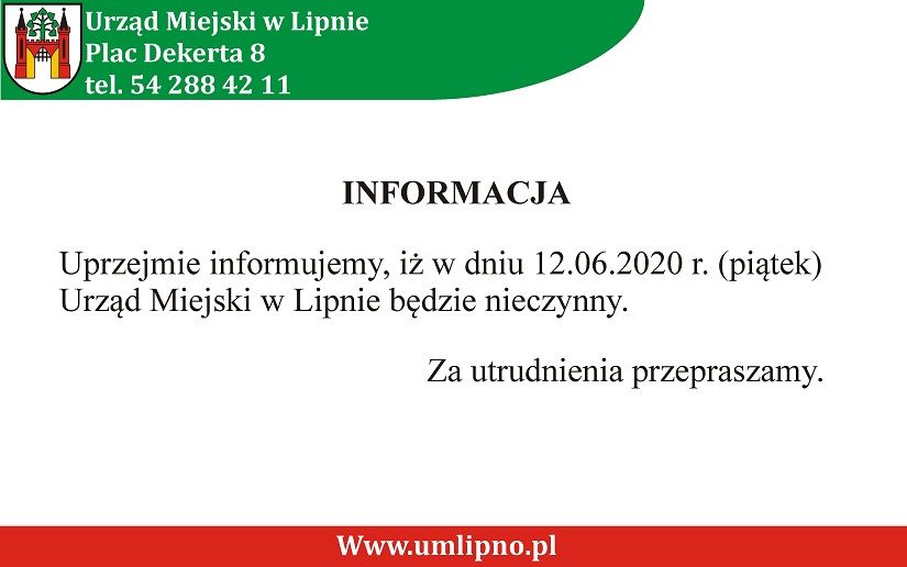 Informacja dla mieszkańców