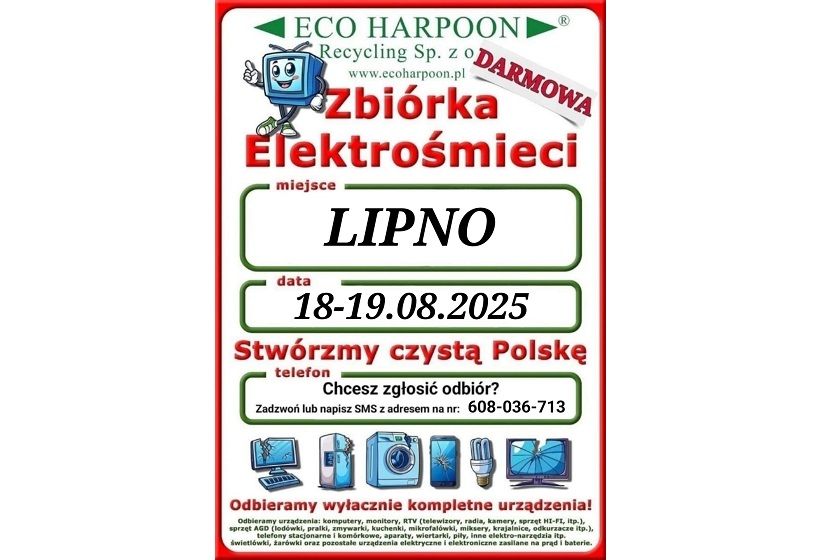 Informacja o darmowej zbiórce elektrośmieci