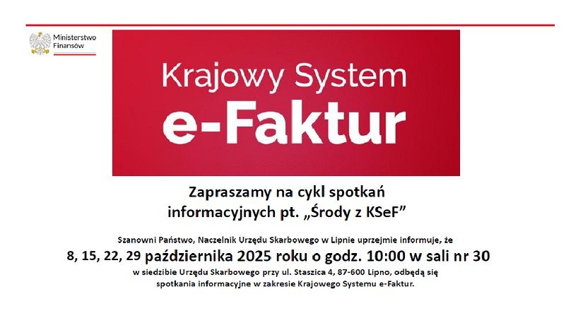 Środy z KSeF - cykl spotkań informacyjnych