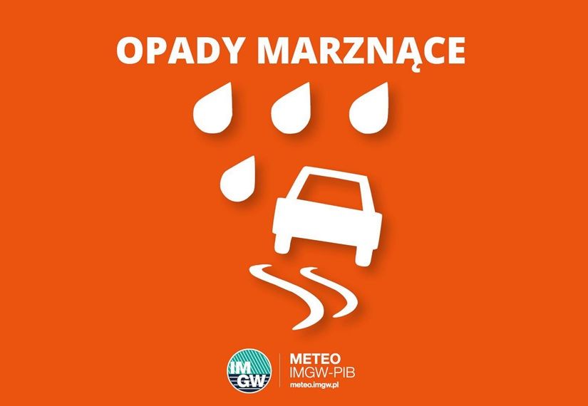 (Aktualizacja 20.02.2026 r.) Ostrzeżenia meteorologiczne: Opady marznące