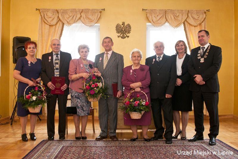 Zdj. nr. 27. Złote Gody- jubileusz 50 lecia pożycia małżeńskiego