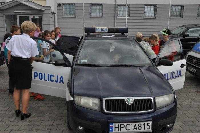 Zdj. nr. 24. Wizyta w Komendzie Państwowej Straży Pożarnej i Komendzie Powiatowej Policji