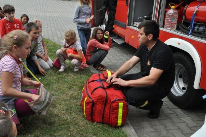 Zdj. nr. 59. Wizyta w Komendzie Państwowej Straży Pożarnej i Komendzie Powiatowej Policji