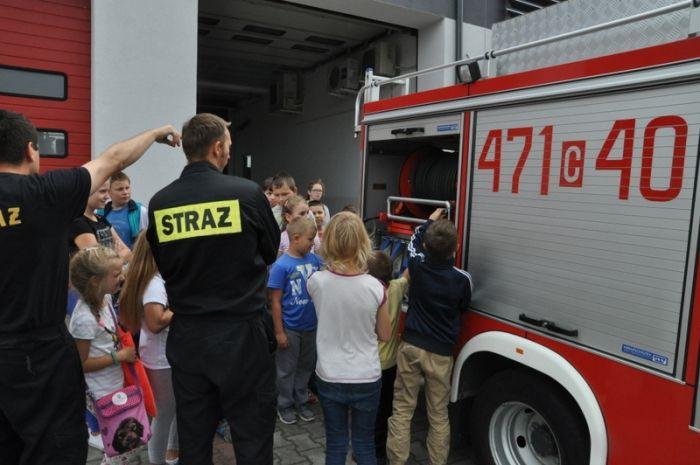 Zdj. nr. 62. Wizyta w Komendzie Państwowej Straży Pożarnej i Komendzie Powiatowej Policji