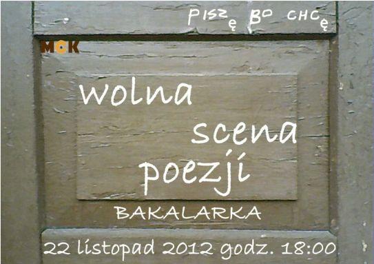 Wieczory poetyckie w Bakalarce