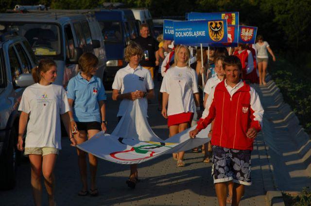 Zdj. nr. 5. Olimpijska flaga nad Zalewem