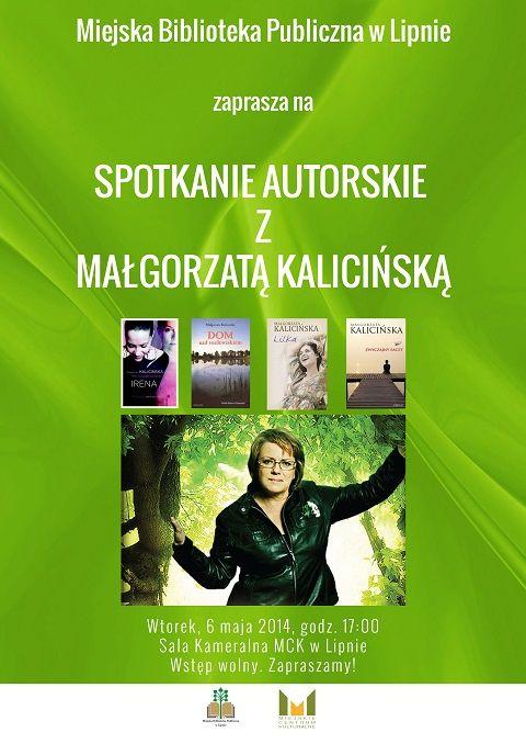 Spotkanie autorskie z Małgorzatą Kalicińską