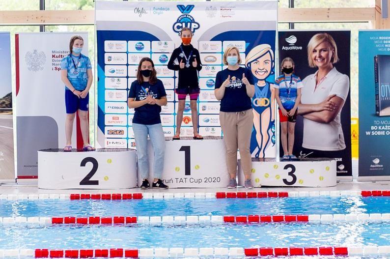 Ogólnopolskie zawody pływackie Otylia Swim Cup w Toruniu - kliknięcie spowoduje powiększenie obrazka