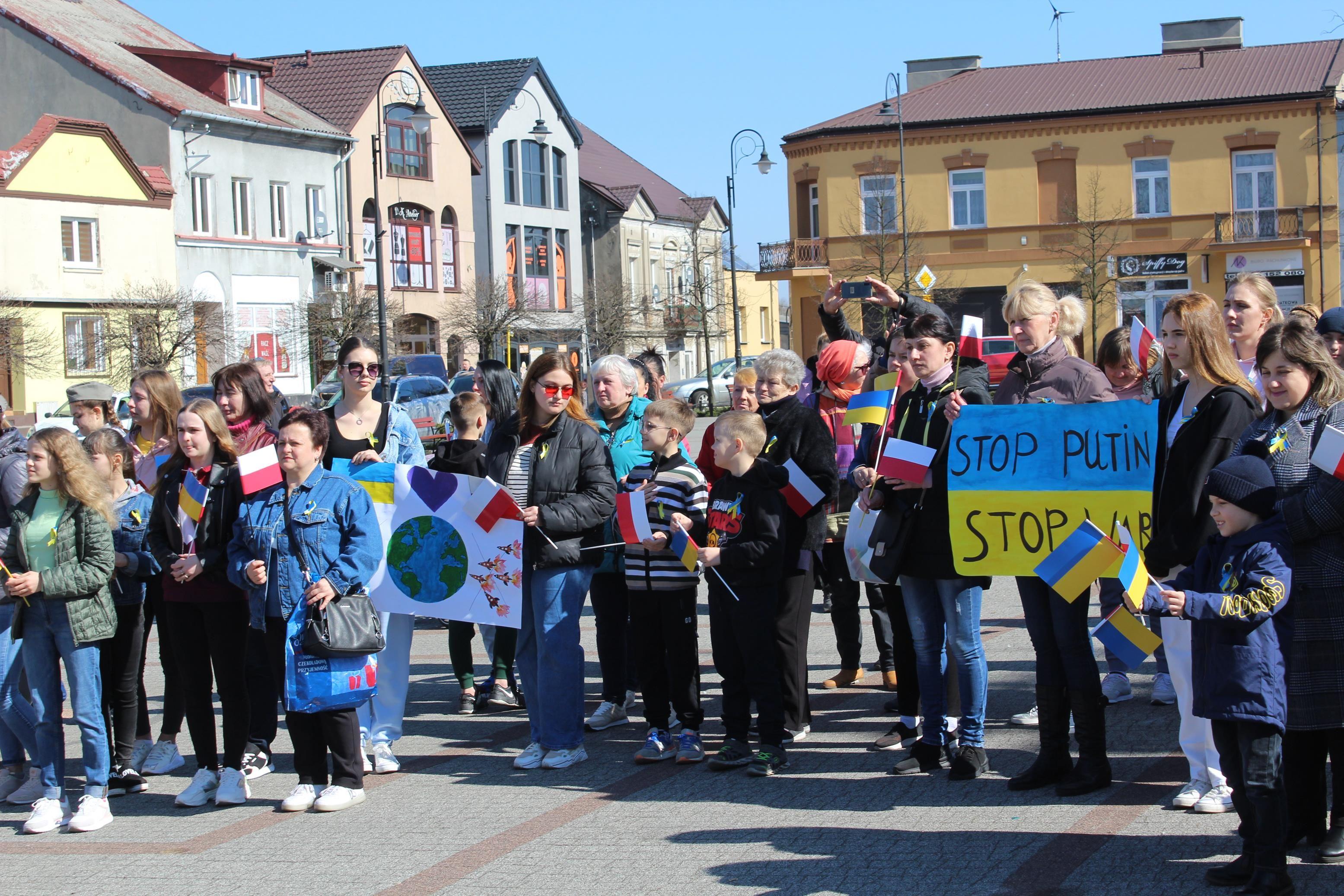 Zdj. nr. 27. Spotkanie na rzecz solidarności z narodem ukraińskim - 24 marca 2022 r.