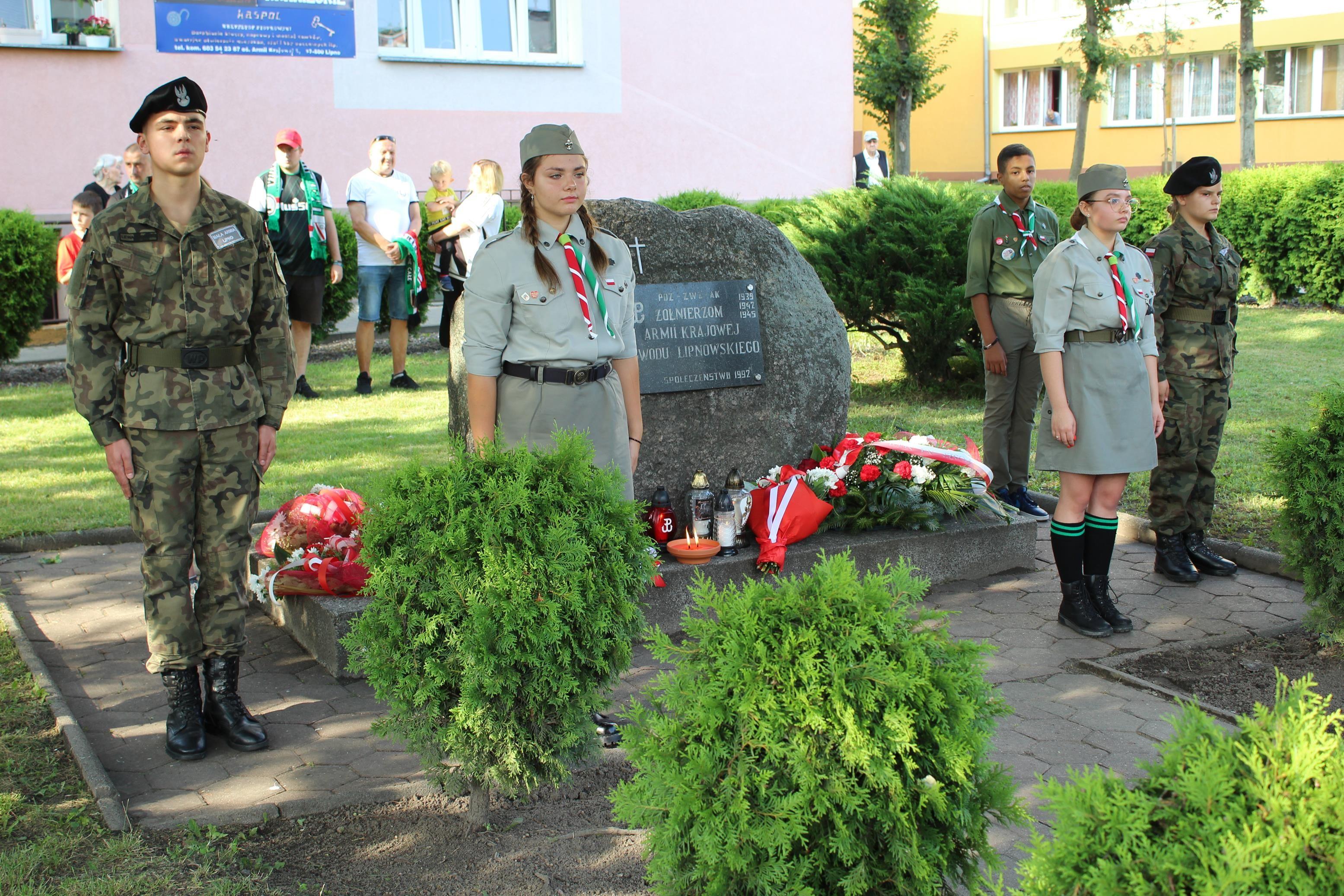 Zdj. nr. 45. 78. rocznica wybuchu Powstania Warszawskiego - pomnik Armii Krajowej - 1 sierpnia 2022 r.