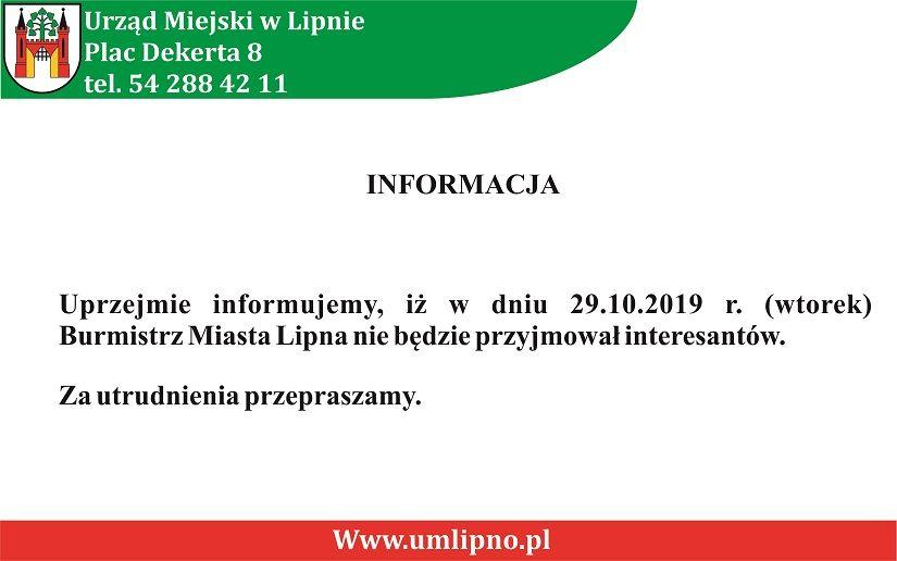 Informacja dla mieszkańców