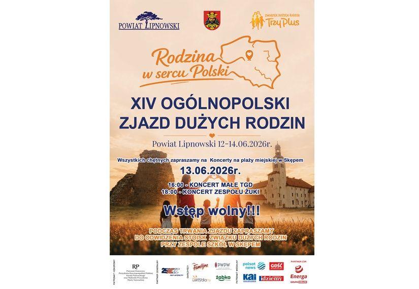 XIV Ogólnopolski Zjazd Dużych Rodzin w Powiecie Lipnowskim