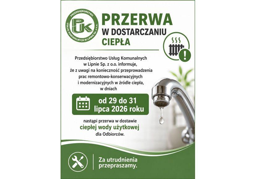Przerwa w dostarczaniu ciepła