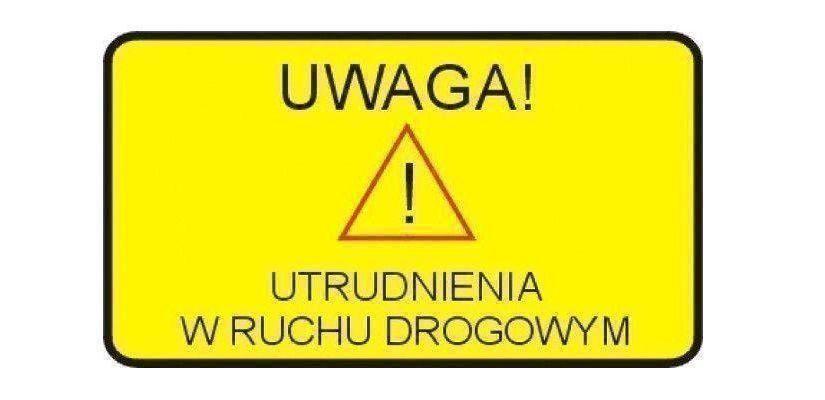 Utrudnienia w ruchu drogowym - ulica Malinowskiego w Lipnie