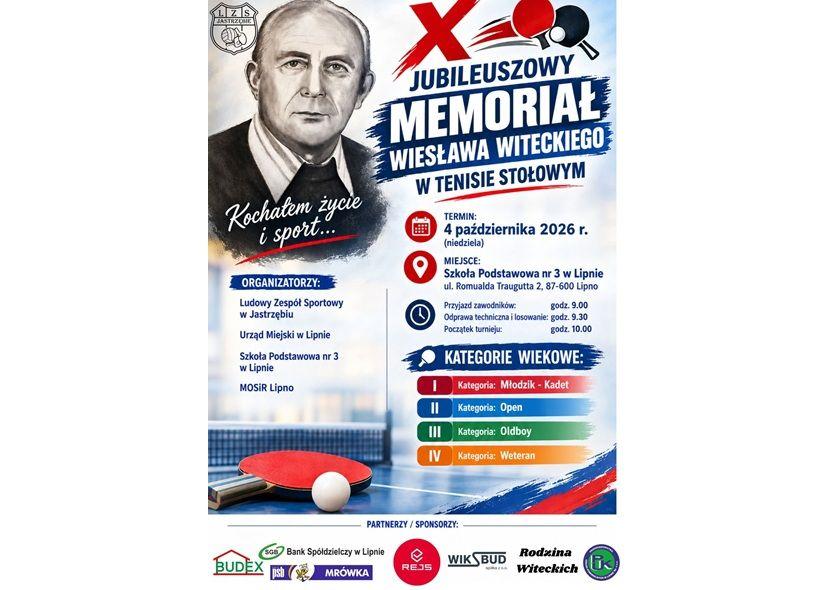 X Jubileuszowy Memoriał Wiesława Witeckiego w Tenisie Stołowym