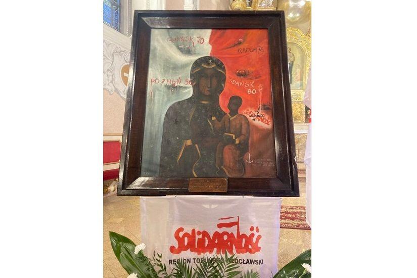 Obraz Matki Bożej Solidarności jest w Lipnie