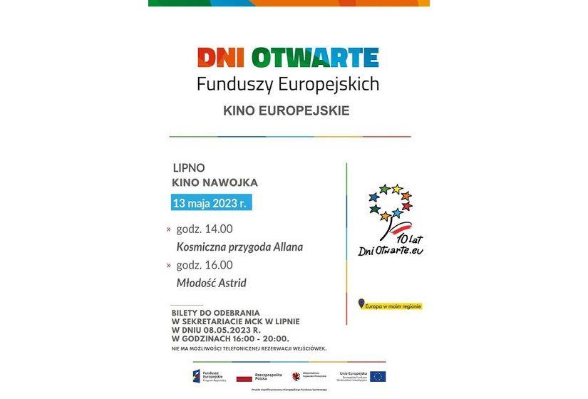 Dni Otwarte Funduszy Europejskich - Kino Europejskie - darmowe wejściówki