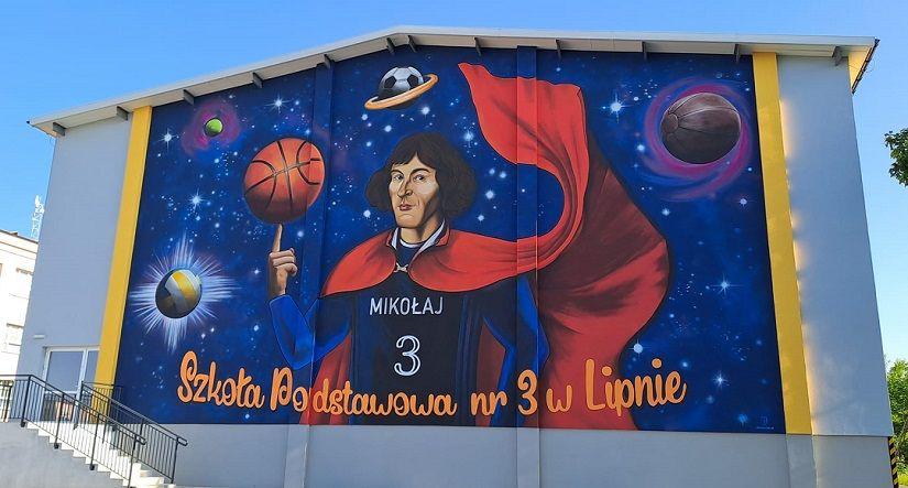 Nowy mural w Lipnie
