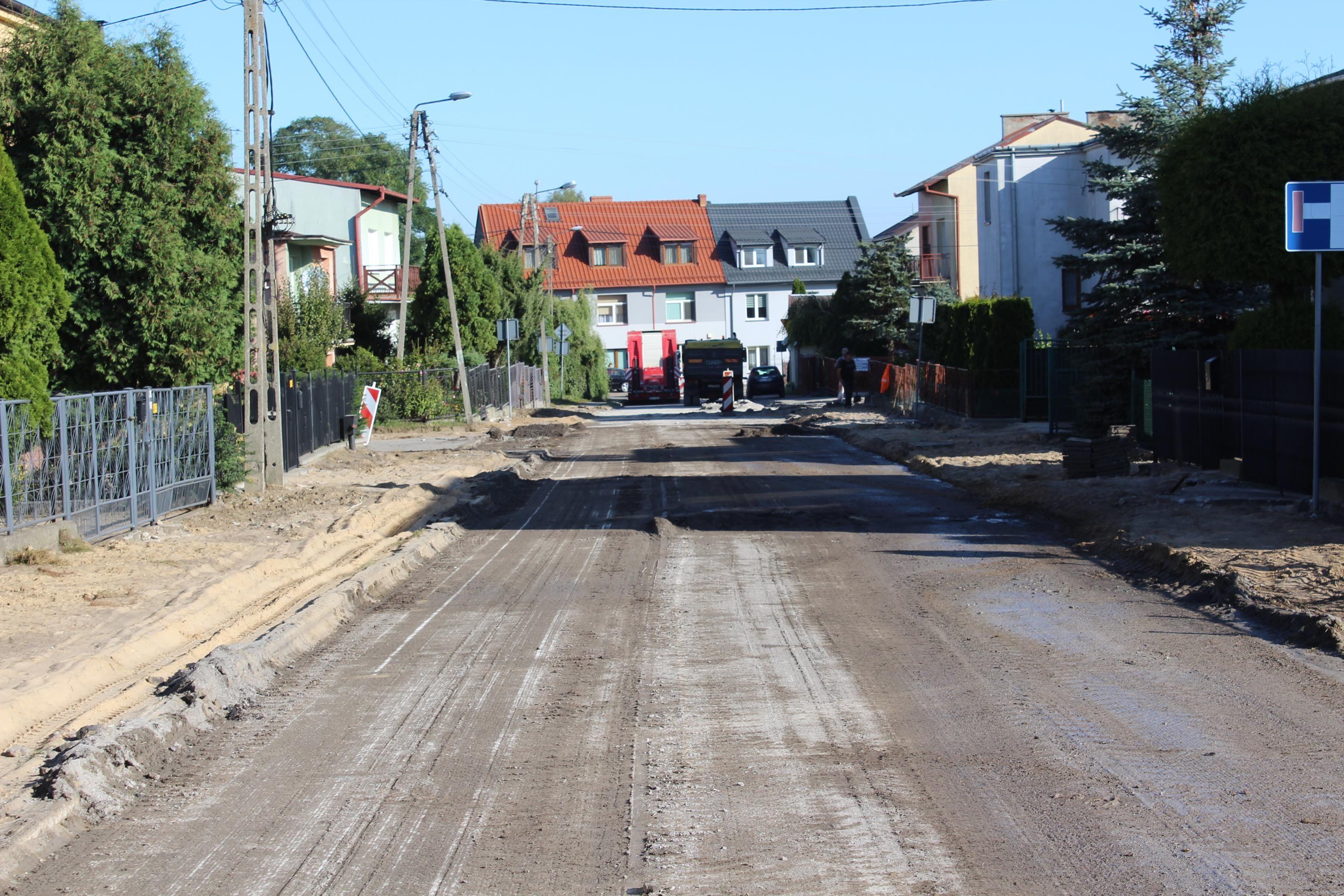 Przebudowa ulicy Tulipanowej - w trakcie prac - kliknięcie spowoduje powiększenie