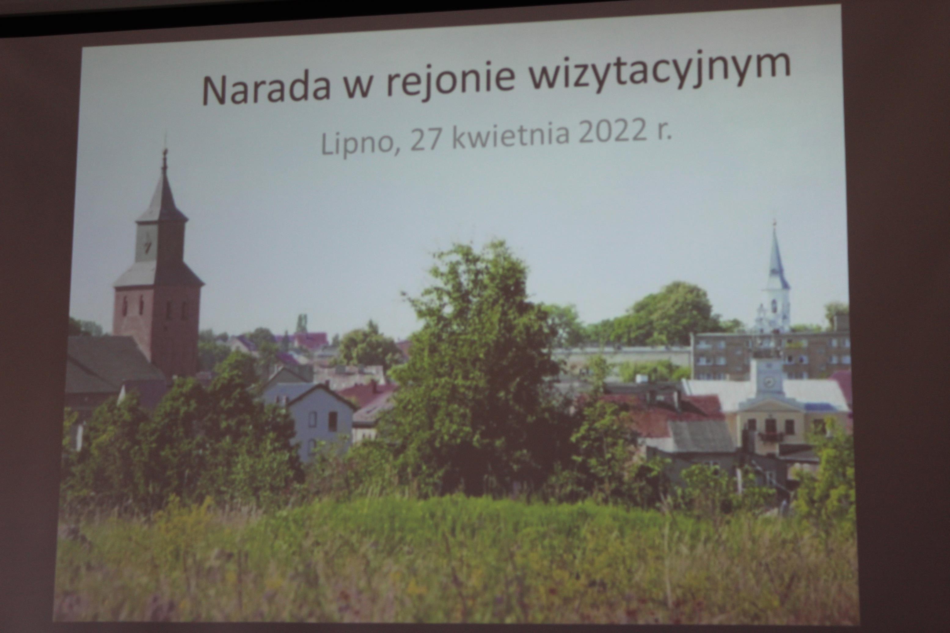 Zdj. nr. 1. Narada dyrektorów placówek szkolnych z terenu powiatu lipnowskiego - 27 kwietnia 2022 r.