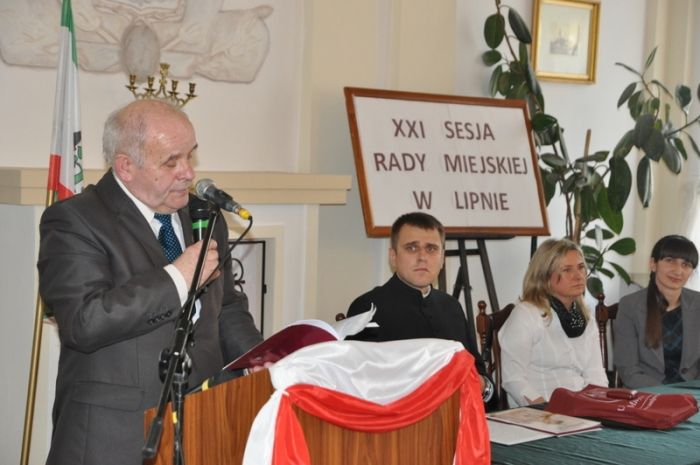 Zdj. nr. 9. XXI Sesja Rady Miejskiej w Lipnie