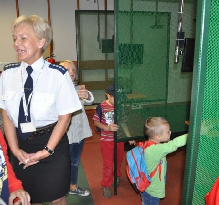 Zdj. nr. 19. Wizyta w Komendzie Państwowej Straży Pożarnej i Komendzie Powiatowej Policji