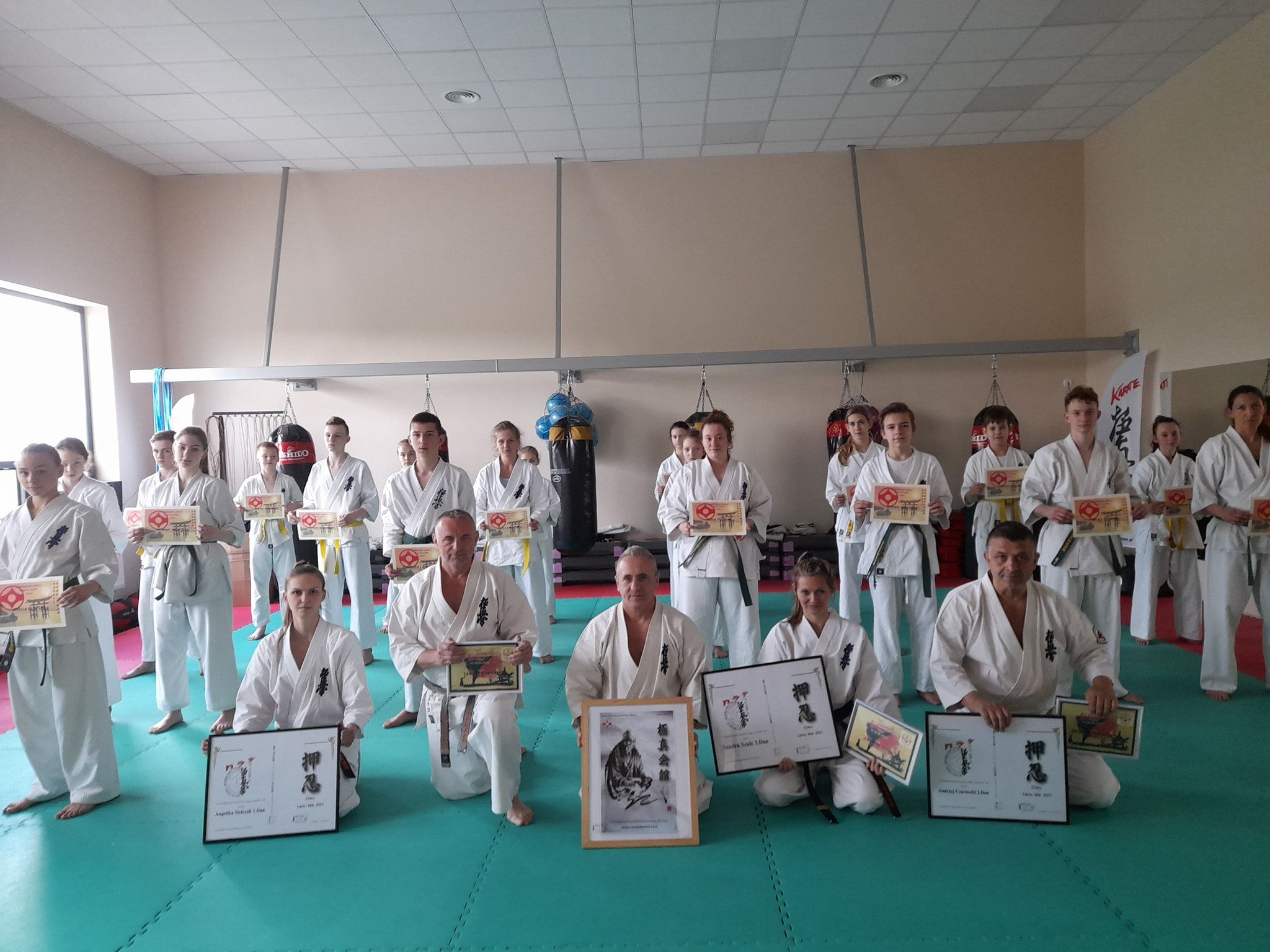 Seminarium szkoleniowe kumite Lipnowskiego Klubu Kyokushin Karate - kliknięcie spowoduje powiększenie obrazka