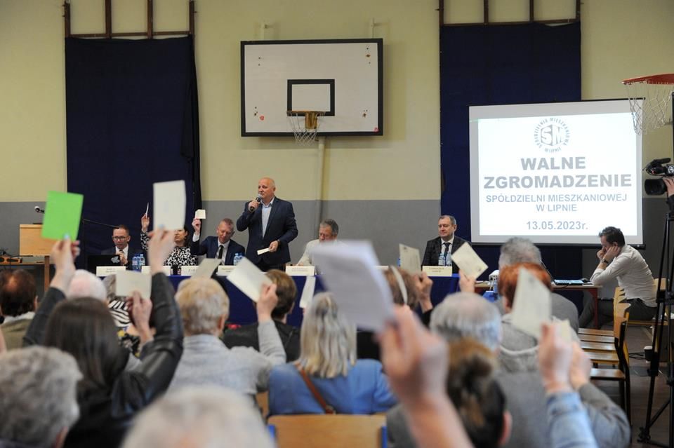 Zdj. nr. 5. Walne Zgromadzenie członków Spółdzielni Mieszkaniowej w Lipnie - 13 maja 2023 r.